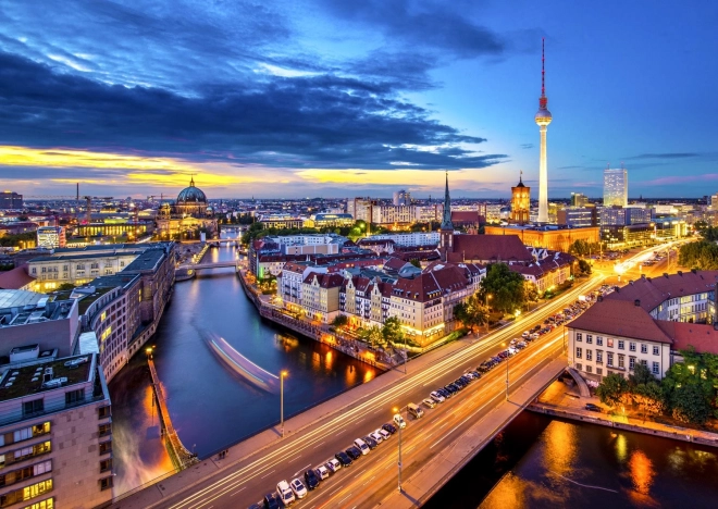 Enjoy puslespil Nattens Berlin 1000 brikker