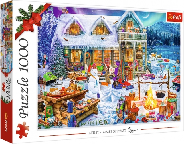 Puslespil 1000 brikker TREFL Vintertid XMAS