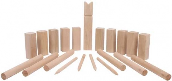 vikingspillet kubb Arthur – udendørs træsæt small foot