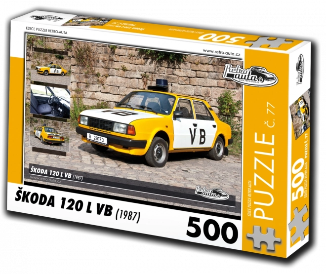 Puslespil Retro-biler Škoda 120 L VB (1987) – 500 brikker