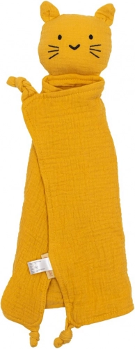 Muslin-sovedukke New Baby kat sennepsgul