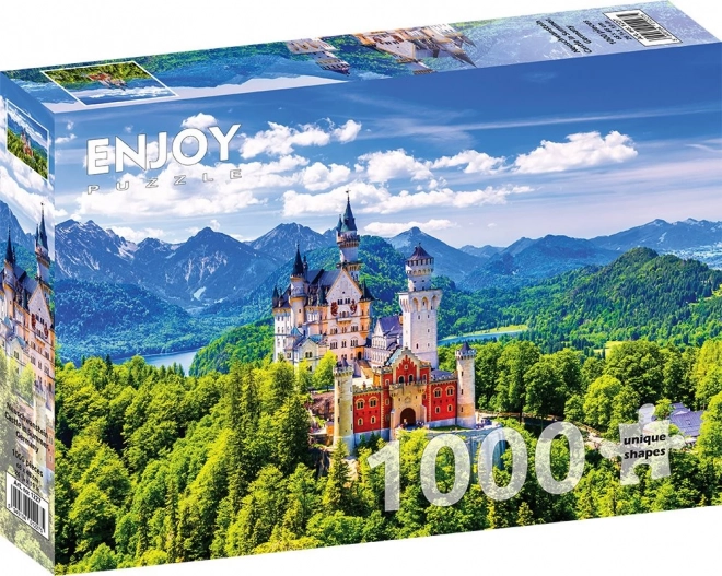 Puslespil Slot Neuschwanstein om sommeren 1000 brikker
