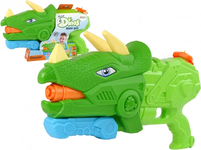 Vandpistol Dinosaur Triceratops 1330 ml grøn