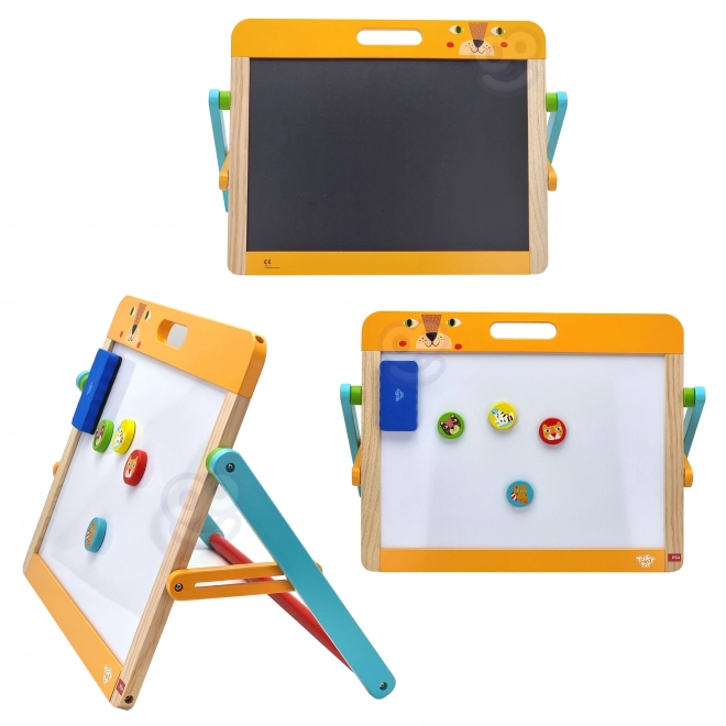Børn magnetisk og kridttavle 2i1 Tooky Toy