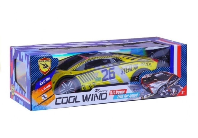 Fjernbetjent sportsvogn Pilot R/C Gul