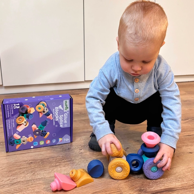 Woopie børne sensoriske klodser konstruktionssæt 13 dele