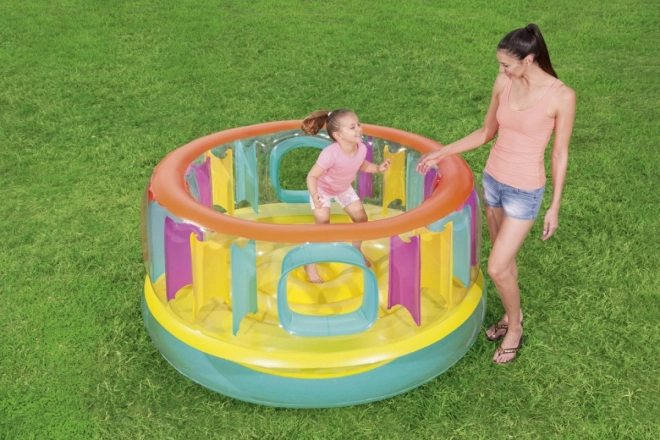Oppustelig trampolin til børn
