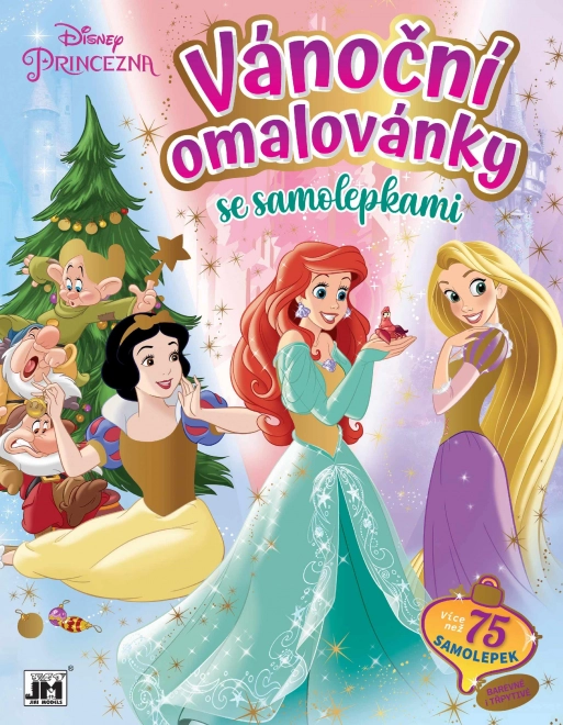 Julemalebog med klistermærker DISNEY Prinsesser