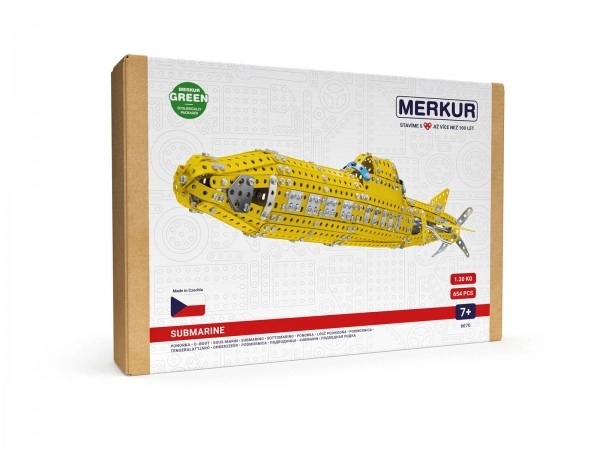 Byggesæt MERKUR Ubåd 658 stk i æske 33x23x5,5 cm