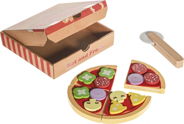 Træ pizza legetøj til børn