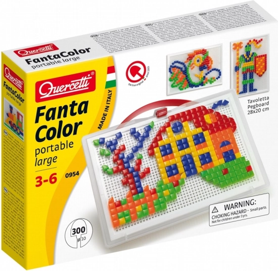 Quercetti FantaColor Portable mosaik 300 stk – former