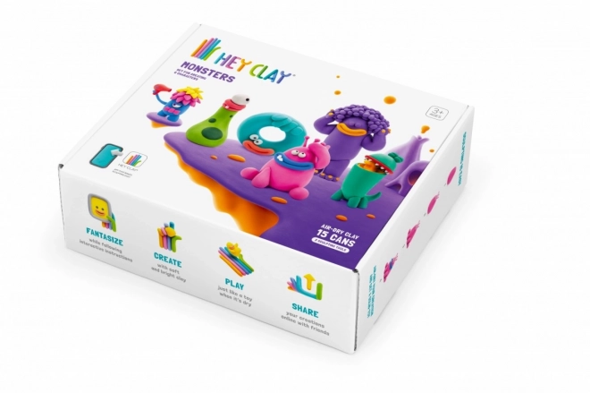 Hej Clay plastik sæt Monsters