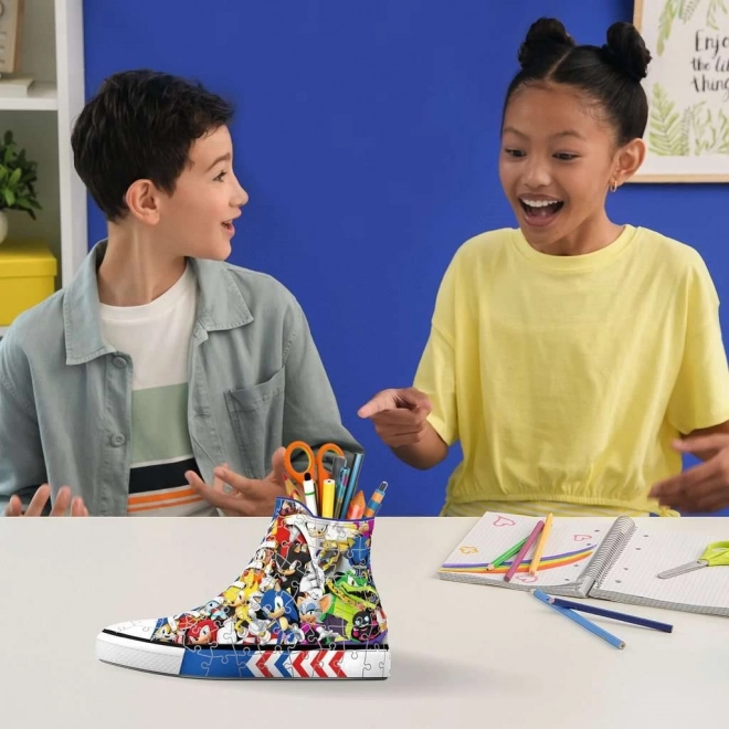 Ravensburger 3D puslespil sneaker Pindsvin Sonic 112 brikker