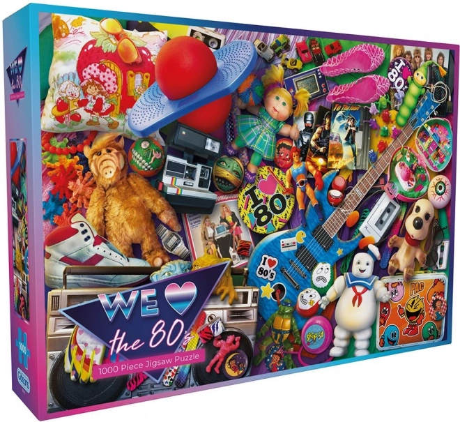 Gibsons Puzzle Vi elsker 80'erne 1000 brikker