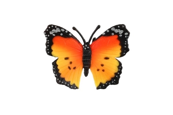 Afrikansk Monark Sommerfugl (sommerfugl) i plast 7cm i pose