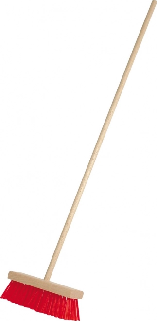 Børnekost af bøg med røde børster 65 cm