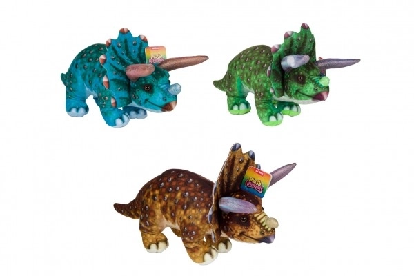 Dinosaur/Ceratopsian plysbamse 38x15cm 3 farver 24m+