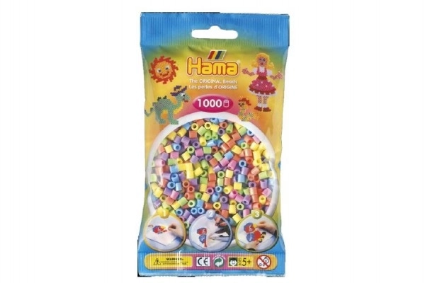 Strygeperler Hama MIDI pastel farver 1000 stk i pose