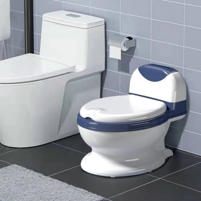 ECOTOYS Potte - Børne toilet - hvid, blå