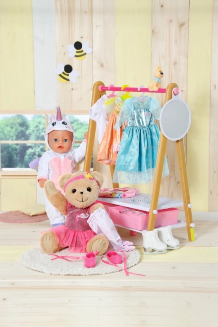 Bamse BABY born, hvidt tøj