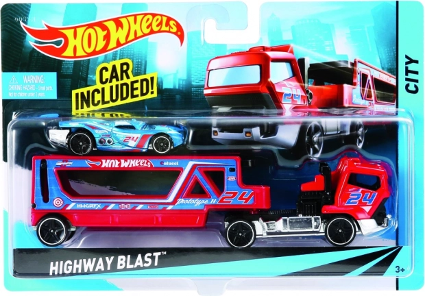 Hot Wheels Lastbil med Sportsvogn
