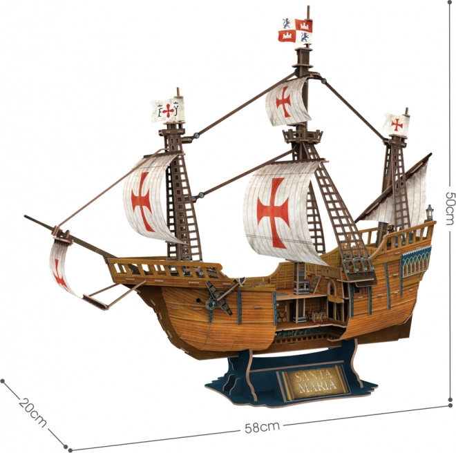 3D-puslespil Santa Maria