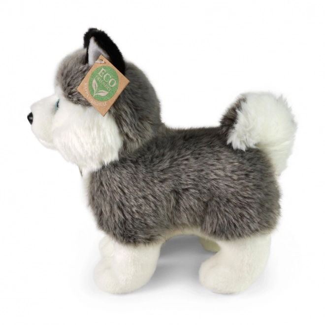 Plys hund husky stående 23 cm ECO-FRIENDLY
