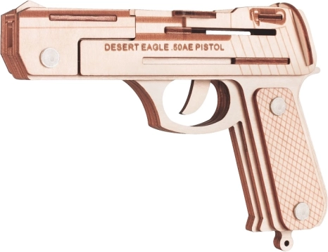 Træ 3D-puslespil Pistol Desert Eagle