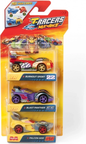 T-Racers Mix 'N Race biler 3 stk