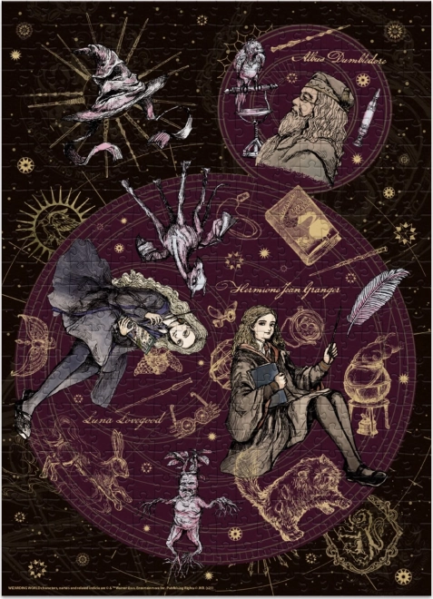 Puslespil Harry Potter: Dumbledore, Hermione og Luna 500 brikker