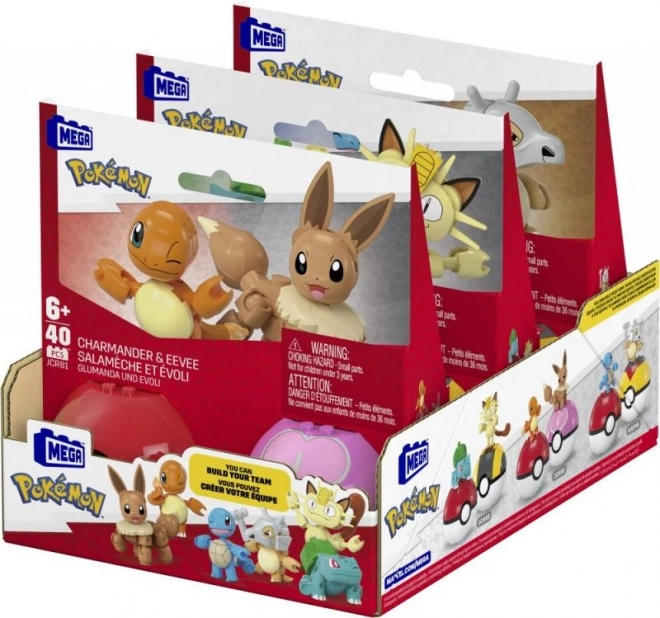 Konstruktionssæt Pokémon Poké Ball Charmander og Eevee