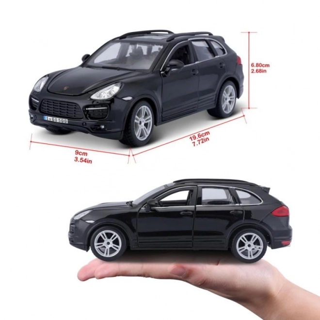 Metalmodel Porsche Cayenne Turbo sort 1/24