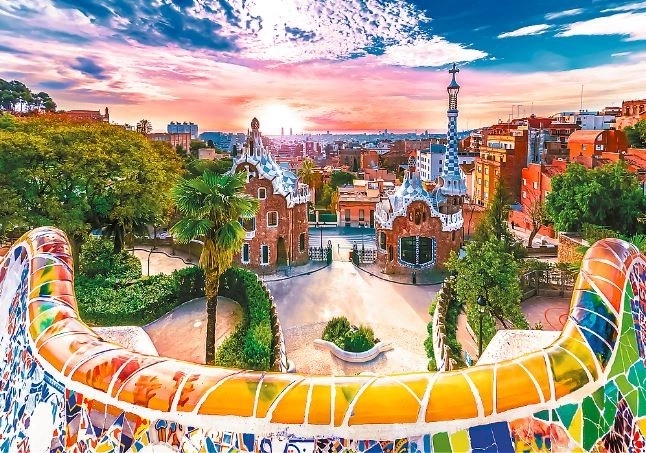 Strålende farver og motiv af BARCELONA