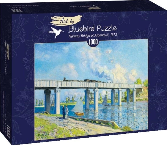 Puslespil Jernbanebro i Argenteuil 1000 brikker
