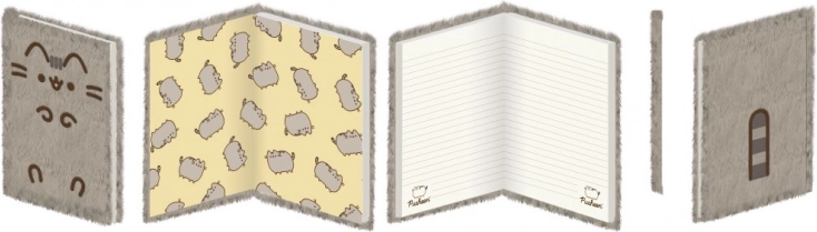 Pusheen plysbundet spiralblok