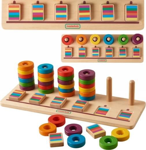 Masterkidz montessori sorteringslegetøj til at lære at tælle og farver
