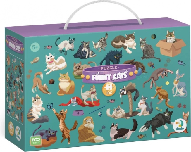 DODO Puslespil Sjove Katte 100 Brikker