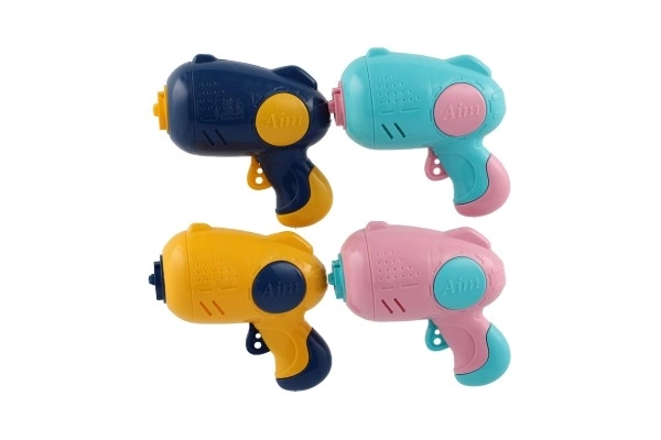 Affyringsdisk 3 stk + starter pistol plast 4 farver på kort 21,5x26x6cm
