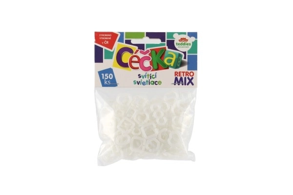 Oplysnende C-vedhæng 150 stk retro mix plast i pose