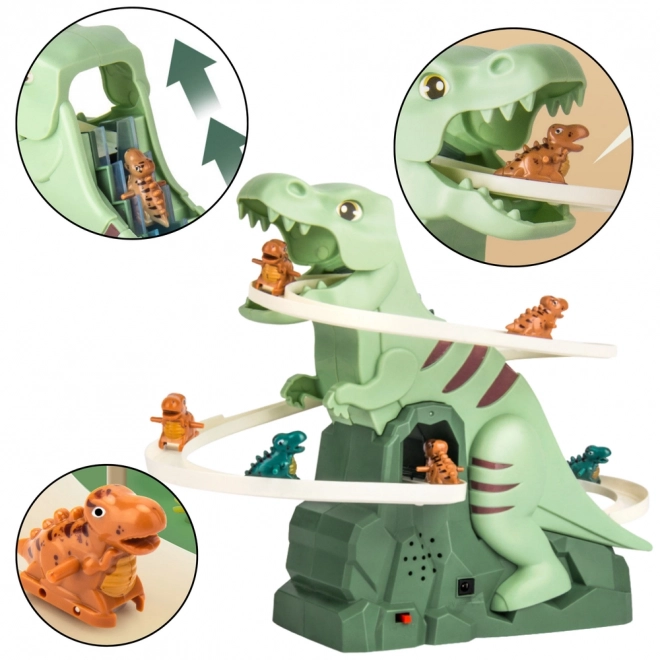 Sjov dinosaurbjergrutsjebane