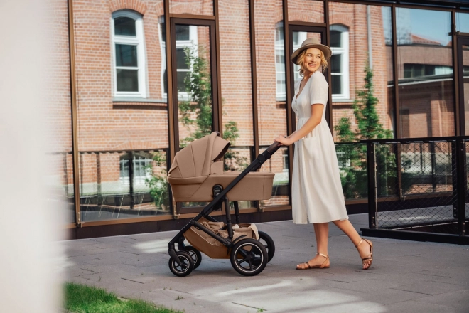 Barnevogn Smile 5Z med dyb klapvogn og autostol Baby-Safe Pro Style, Støvet Rose