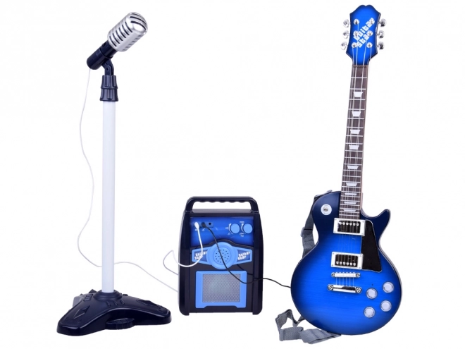Elektrisk guitar med mikrofon og forstærker til børn Karaoke