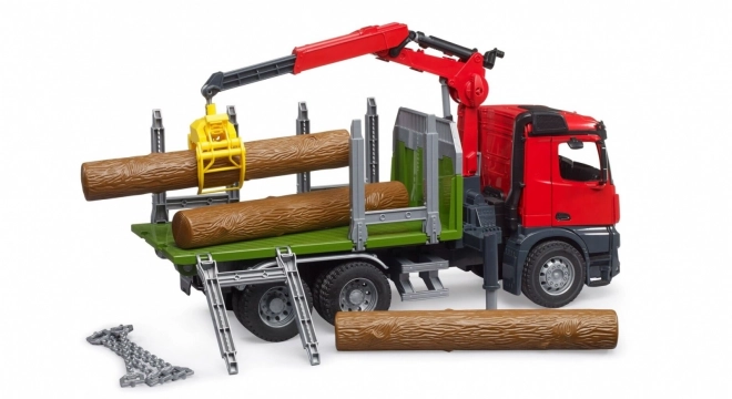 Bruder tømmertransport med hydraulisk kran