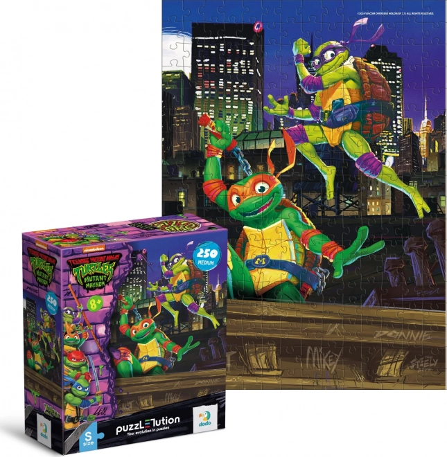Puslespil Skildpadderne Ninja: Donatello og Michelangelo