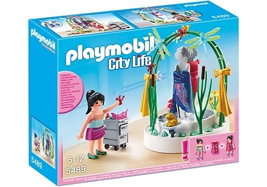 Sæt indenfor butiksvinduedekoration i Playmobil-serien
