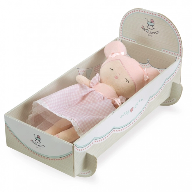 DeCuevas 20046 Plysbamsedukke NIZA - 36 cm med vugge