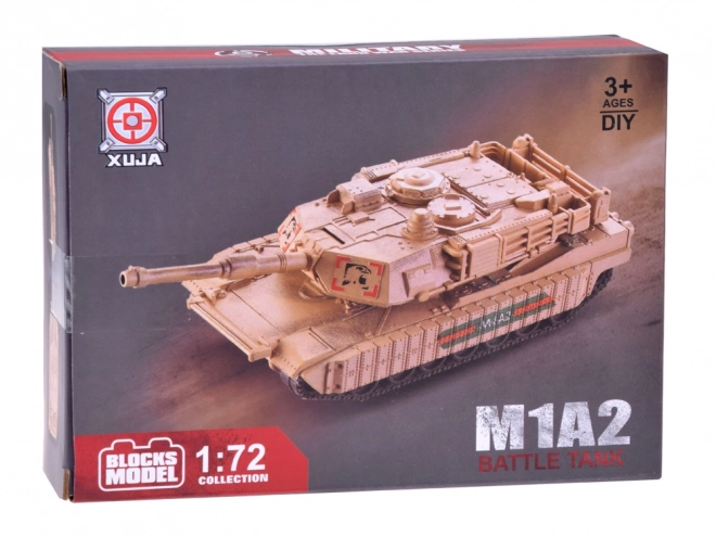 Byggesæt amerikansk tank Abrams M1A2 i skala 1:72