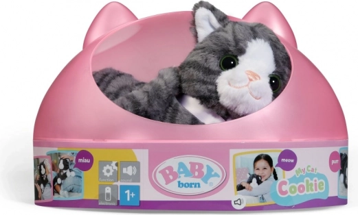BABY born interaktiv kat Cookie med transportkasse