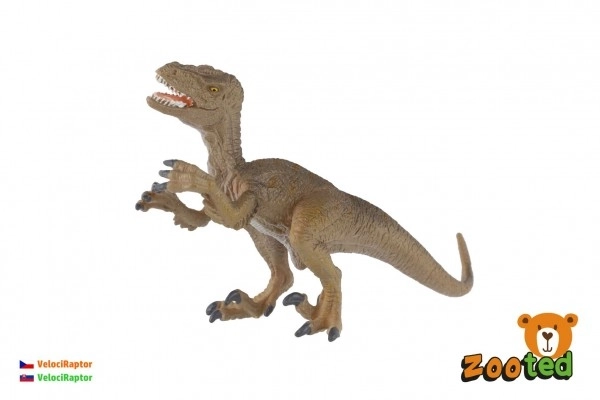 Velociraptor zooted plast 16cm i pose