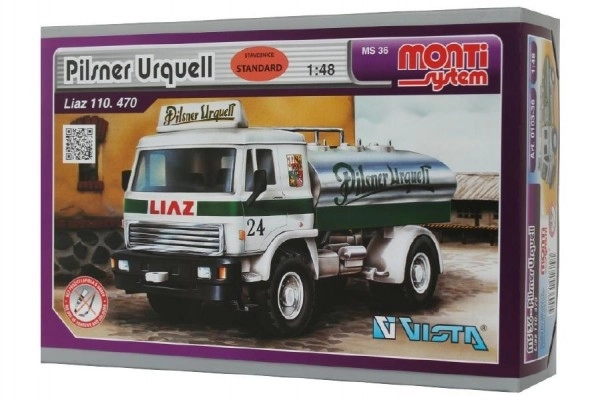 Byggesæt Monti System MS 36 Pilsner Urquell Liaz 1:48 i kasse 22x15x6cm